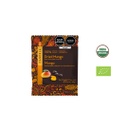 Mango deshidratado cubierto con chocolate 55% cacao 20 g/Orgánico/Sachet/Caja x 16