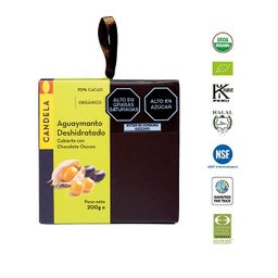 Aguaymanto Deshidratado Cubierta con Chocolate Orgánico 200g / 70% Cacao
